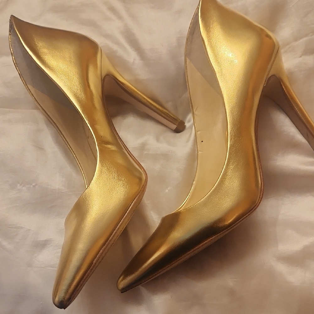 Elegant Gold Women's Heels